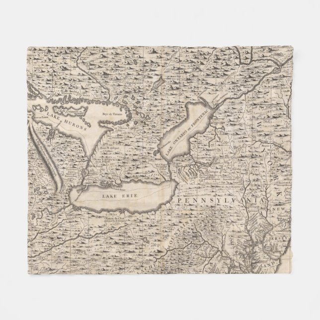 Eine Karte des Britischen Imperiums in Fleecedecke (Vorderseite (Horizontal))