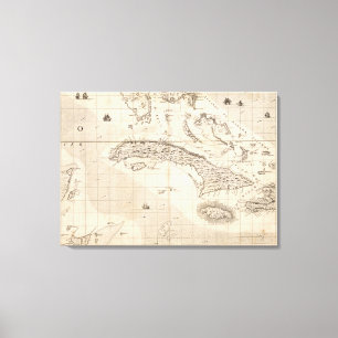 Eine Karte des Britischen Imperiums in Leinwanddruck