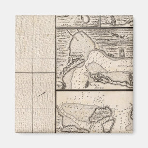 Eine Karte des Britischen Reiches in Amerika Blatt Magnet