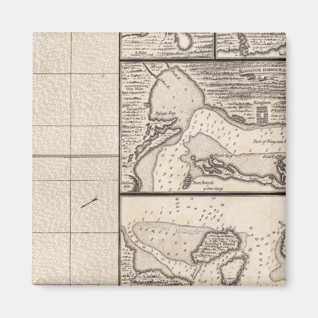 Eine Karte des Britischen Reiches in Amerika Blatt Magnet (Vorne)