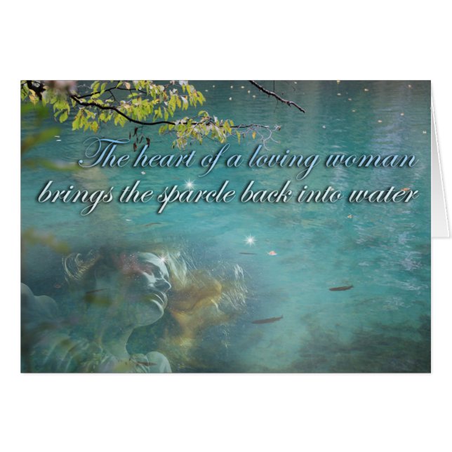 Eine Karte mit Bleibe Touchs (Vorderseite (Horizontal))