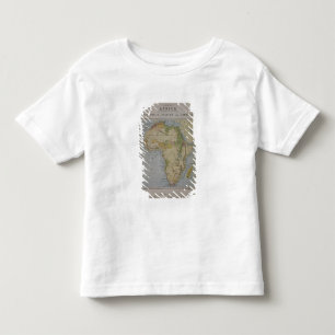 Eine Karte von Afrika, zum der Reisen von David zu Kleinkind T-shirt