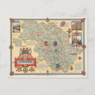 Eine Karte von Yorkshire: West Riding
