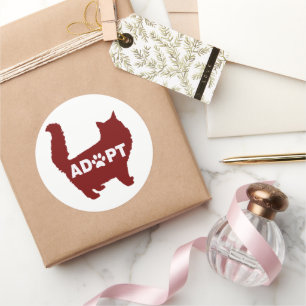 Eine Katze für Katzen-Liebhaber und Katzenbesitzer Runder Aufkleber