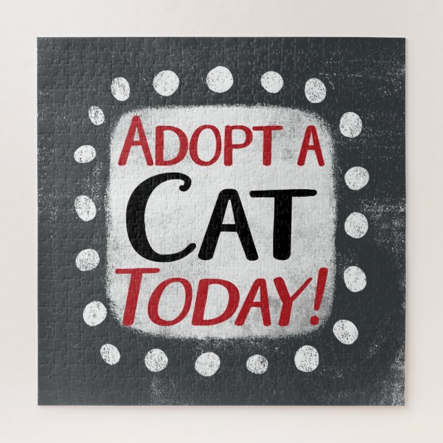 Eine Katze heute im Jigsaw-Puzzle adoptiert Puzzle (Vertikal)