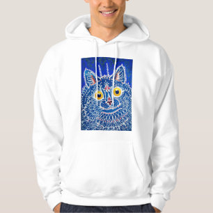 Eine Katze im gotischen Stil von Louis Wain Hoodie