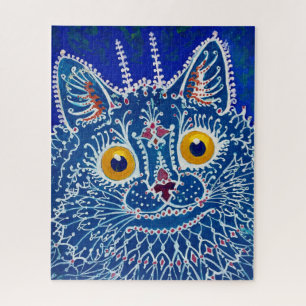 Eine Katze im gotischen Stil von Louis Wain Puzzle