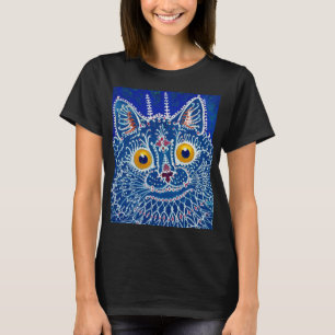 Eine Katze im gotischen Stil von Louis Wain T-Shirt