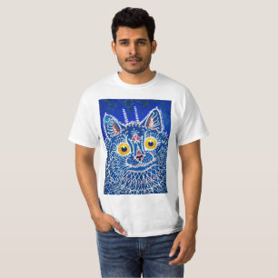 Eine Katze im gotischen Stil von Louis Wain T-Shirt