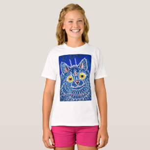 Eine Katze im gotischen Stil von Louis Wain T-Shirt