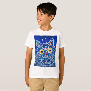 Eine Katze im gotischen Stil von Louis Wain T-Shirt