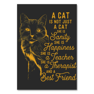 Eine Katze ist nicht nur eine Katze, die sich über Tischnummer