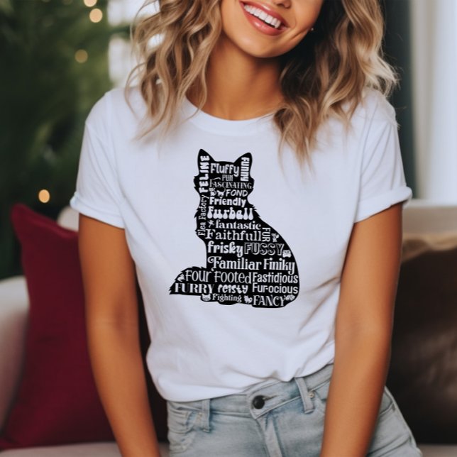 Eine Katze Worte T-Shirt (Von Creator hochgeladen)