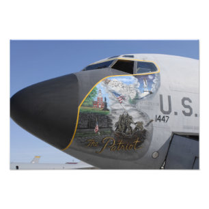 Eine KC-135 Stratotankerdisplaying patriotische Fotodruck