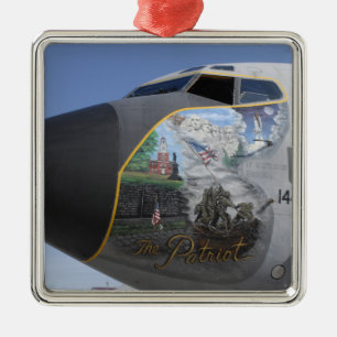 Eine KC-135 Stratotankerdisplaying patriotische Silbernes Ornament