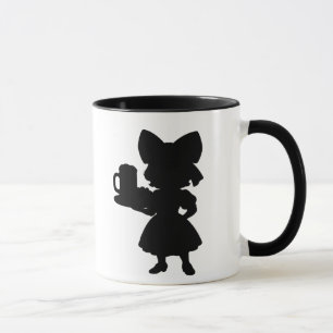Eine Kellnerin Tasse
