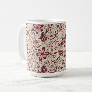 Eine Keramiktasse mit beigem Hintergrund Kaffeetasse