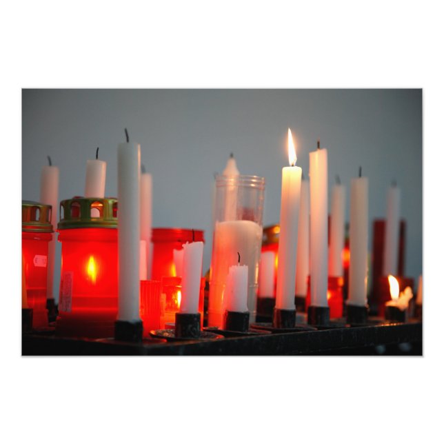 Eine Kerze für den Frieden Fotodruck (Vorne)