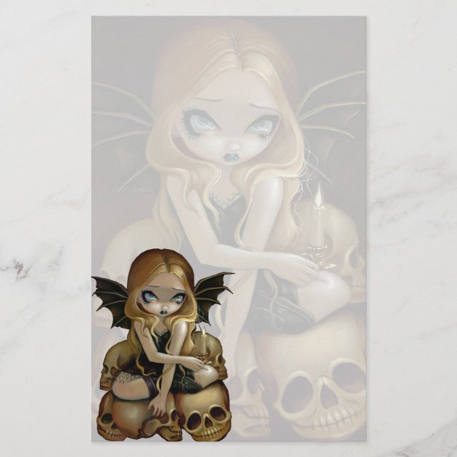 "Eine Kerze im dunklen" Briefpapier (Vorderseite)