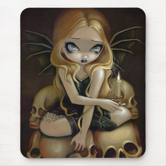 "Eine Kerze im dunklen" Mousepad (Vorne)