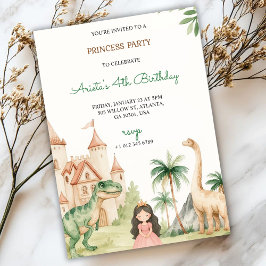 Eine Kinderparty-Einladung mit einer Prinzessin Einladung