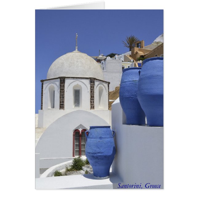 Eine Kirche in Santorin, Griechenland (Vorne)