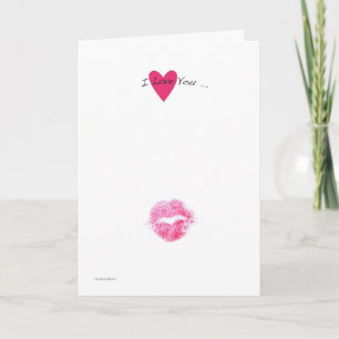 Eine Kiss Valentine Card Feiertagskarte