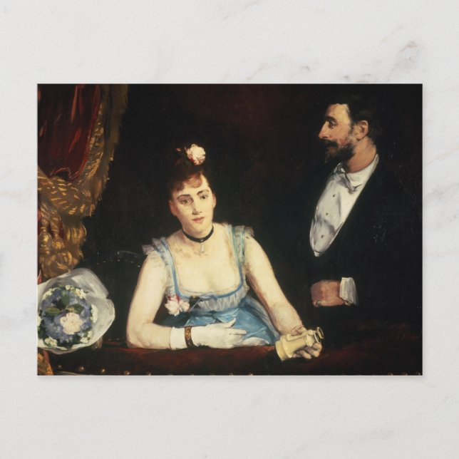 Eine Kiste im Theater der Italiener, 1874 Postkarte (Vorderseite)