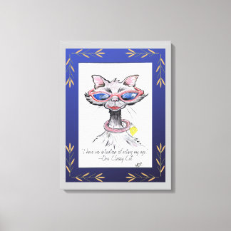 Eine klassische Cat Fun Leinwand Print