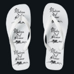 Eine klassische Ehrenmatrone Flip Flops<br><div class="desc">Matron der Ehrenbekleidung,  Geschenke und Schmuck für Bräute.</div>