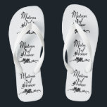 Eine klassische Ehrenmatrone Flip Flops<br><div class="desc">Matron der Ehrenbekleidung,  Geschenke und Schmuck für Bräute.</div>