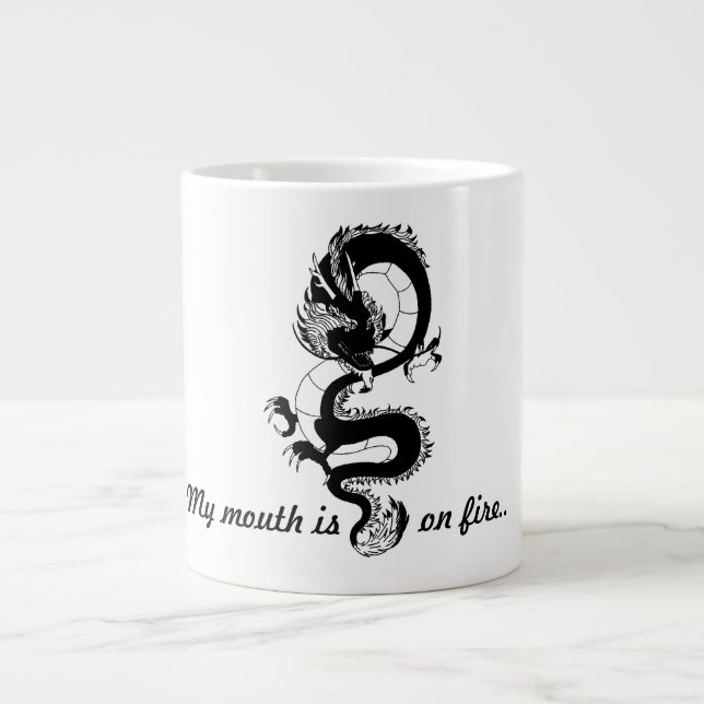 Eine klassische Tasse mit Drachen (Vorderseite)