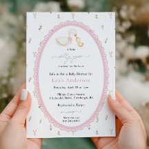 Eine kleine alberne Gans Pink Mädchen Baby-Party