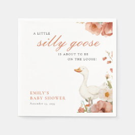 Eine kleine Alberne Gänsehinderdusche Serviette