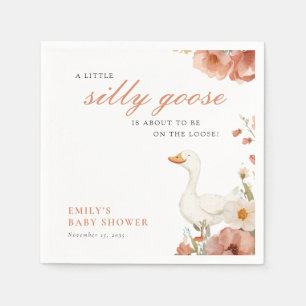 Eine kleine Alberne Gänsehinderdusche Serviette