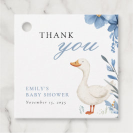 Eine kleine Alberne Gänsejunge Babydusche Geschenkanhänger