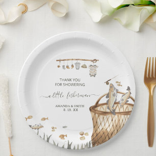 Eine kleine Aquarelldusche für Fischer Pappteller