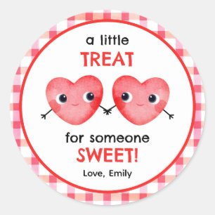 Eine kleine Aufmerksamkeit für einen so süßen Freu Runder Aufkleber