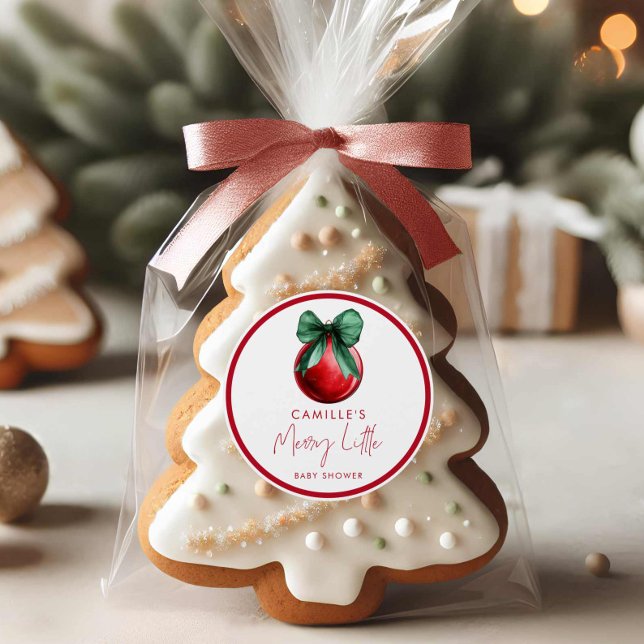 Eine kleine Babyduschklemme. Runder Aufkleber (Von Creator hochgeladen)