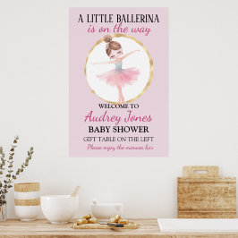 Eine kleine Ballerina befindet sich auf dem Weg zu Poster