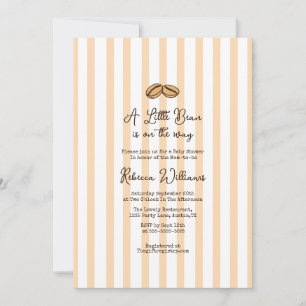 Eine kleine Bean ist auf dem Weg Coffee Baby Dusch Einladung