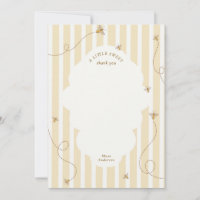 Eine kleine Biene Baby Shower Dankeskarte