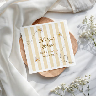 Eine kleine Biene Baby Shower Serviette