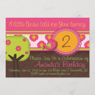 Eine kleine Birdie Einladung