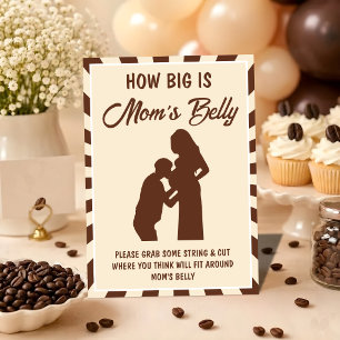 Eine kleine Bohne braut Baby Shower Spielkarte Einladung