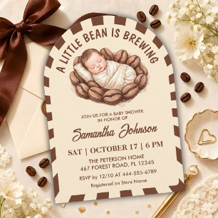 Eine kleine Bohne braut Kaffee Baby Shower Einladung