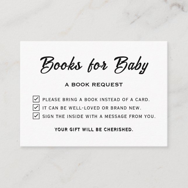 Eine kleine Boo-Babydusche Cool bringen Sie bitte  Begleitkarte (Vorderseite)