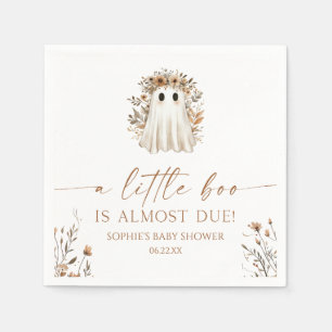 Eine kleine Boo Boho Ghost Wildblume Kinderdusche Serviette