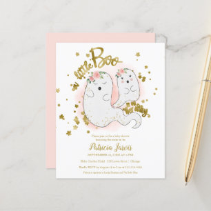 Eine kleine Boo Budget Girl Babyparty-Einladung