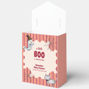 Eine kleine Boo Ghost Cat Herbst Babydusche Geschenkschachtel